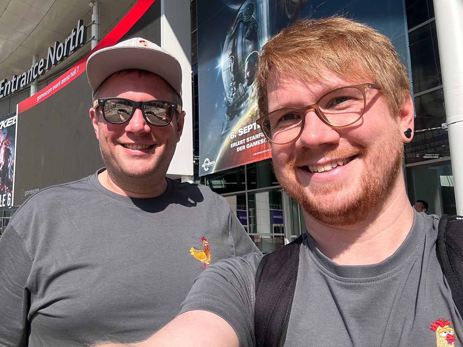 Das Team von Weird Chicken Games auf der gamescom